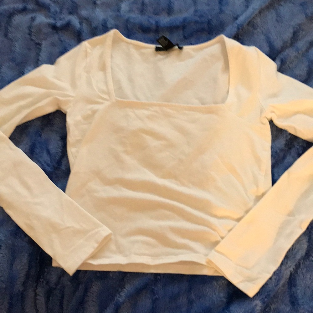 Cute crop top white